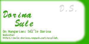 dorina sule business card